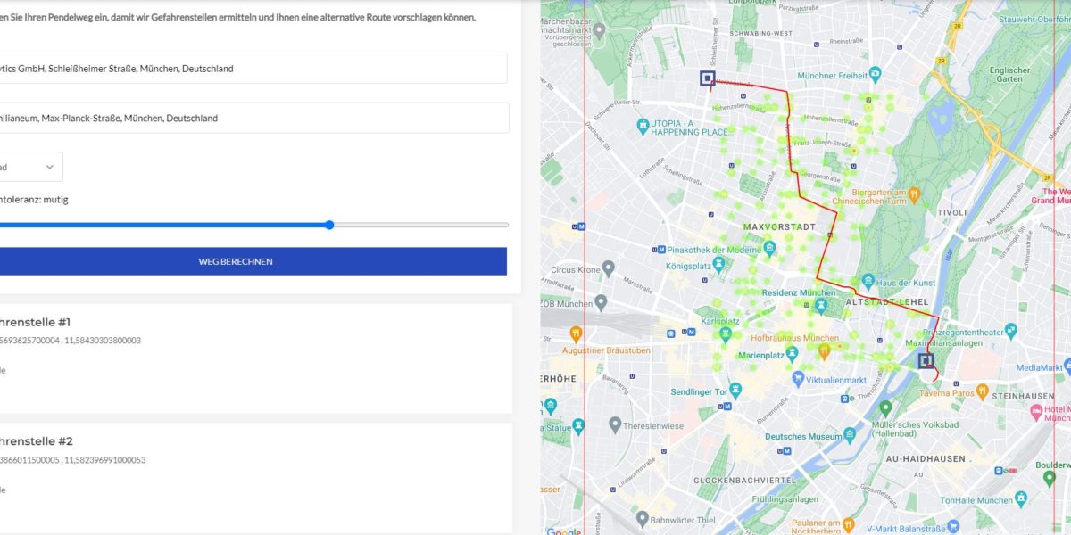 Showcase Data Science KI Unfallatlas Routenplanung Docker