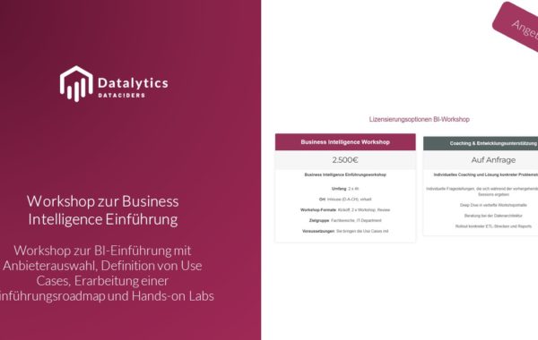 Workshop - Einführung Business Intelligence