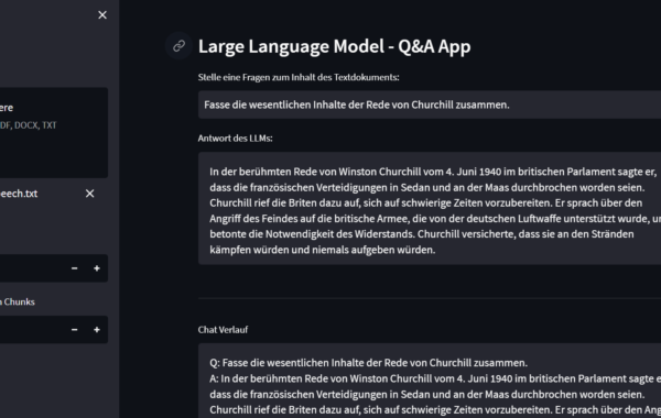 llm_webapp_churchill Entwicklung eines Large Language Modells mit LangChain & OpenAI